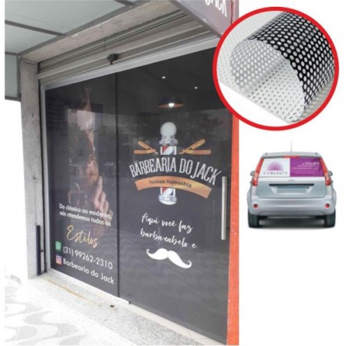 ADESIVO IMPRESSÃO MÉDIA MICROPERFURADO 