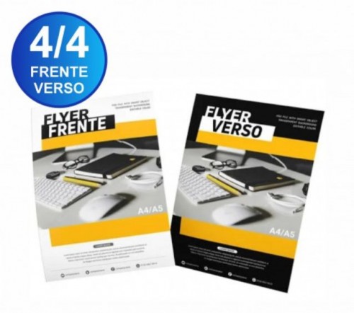 PANFLETO COUCHE 80g 14x20 4/4